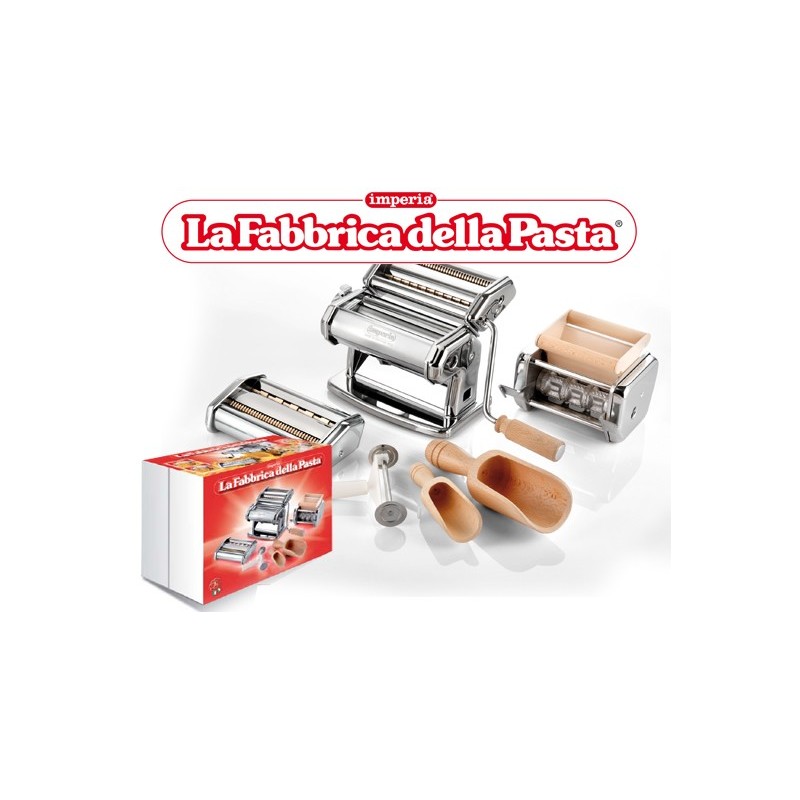 Imperia sfogliatrice per pasta con accessori - Fabbrica della pasta