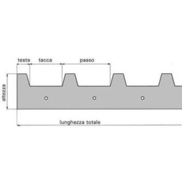 DISTANZIATORE 12 FAVI 448 MM