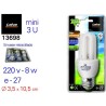LAMPADA RISPARMIO E27 3 TUBI 8W