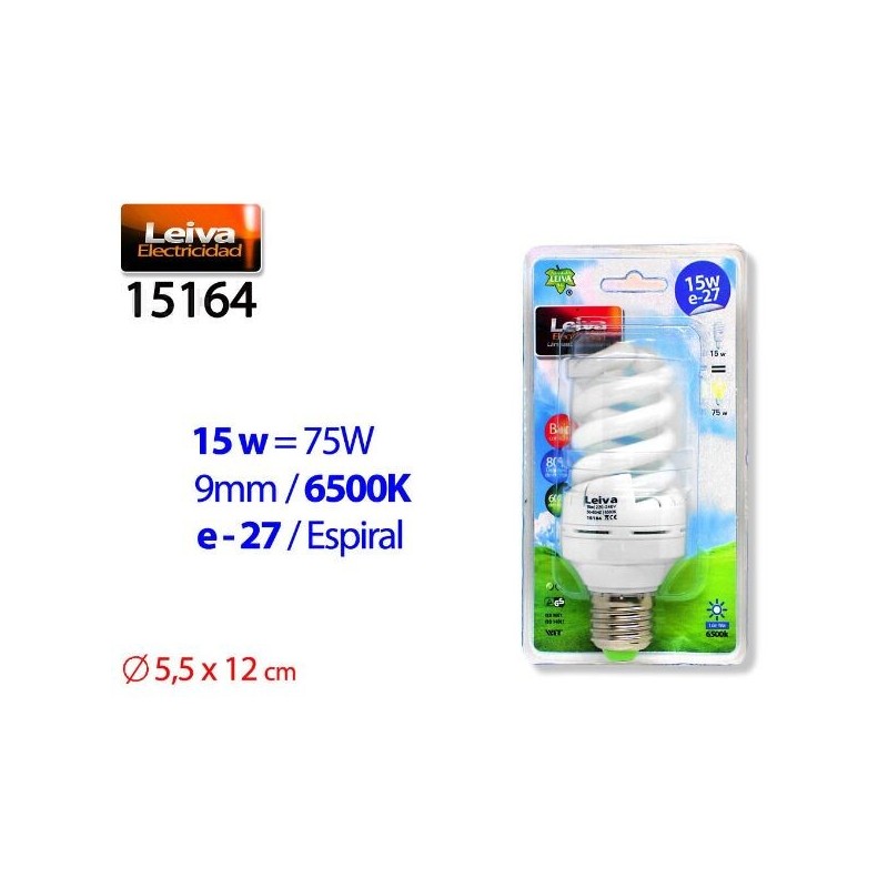 LAMPADA RISPARMIO E27 SPIRALE 15W