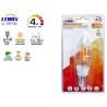 LAMPADA RISPARMIO LED E14 OLIVA 4W LUCE CALDA