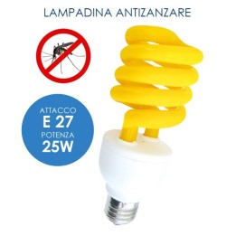 LAMPADINA ANTI ZANZARE ZANZASTOP MAX W 25