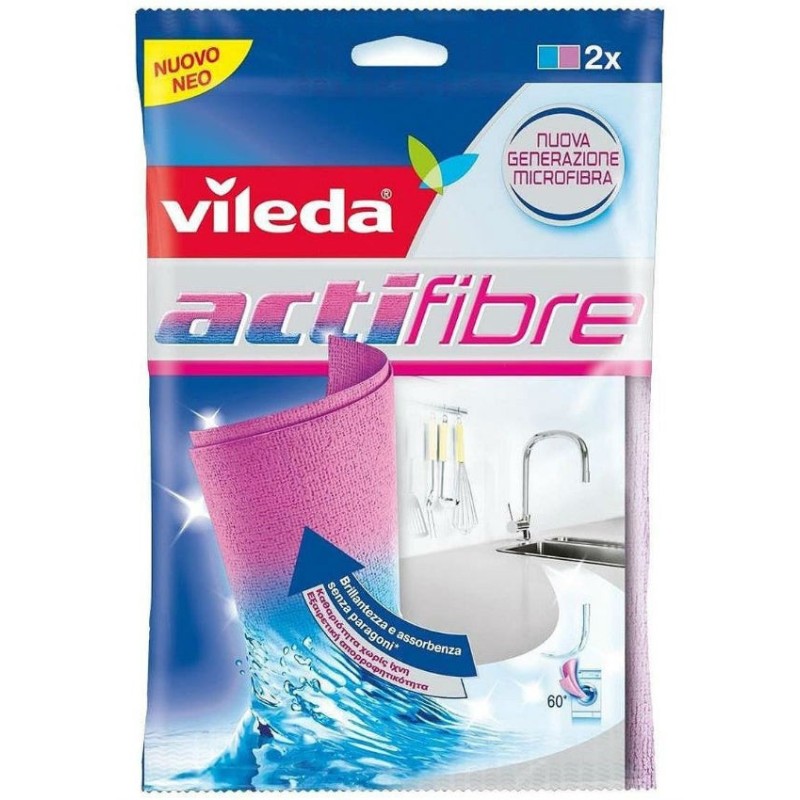 PANNO MICROFIBRA ACTIFIBRE VILEDA 2 Pz