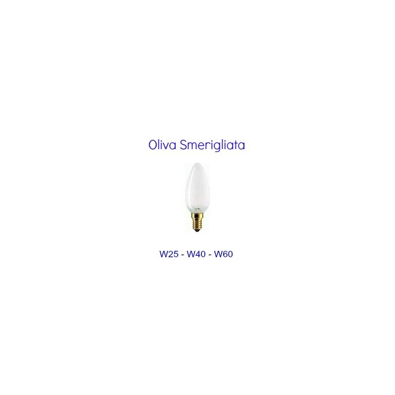 LAMPADINA MIGNON OLIVA SMERIGLIATA