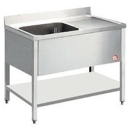 LAVELLO INOX CM 120x60x85h