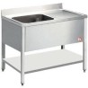 LAVELLO INOX CM 120x60x85h