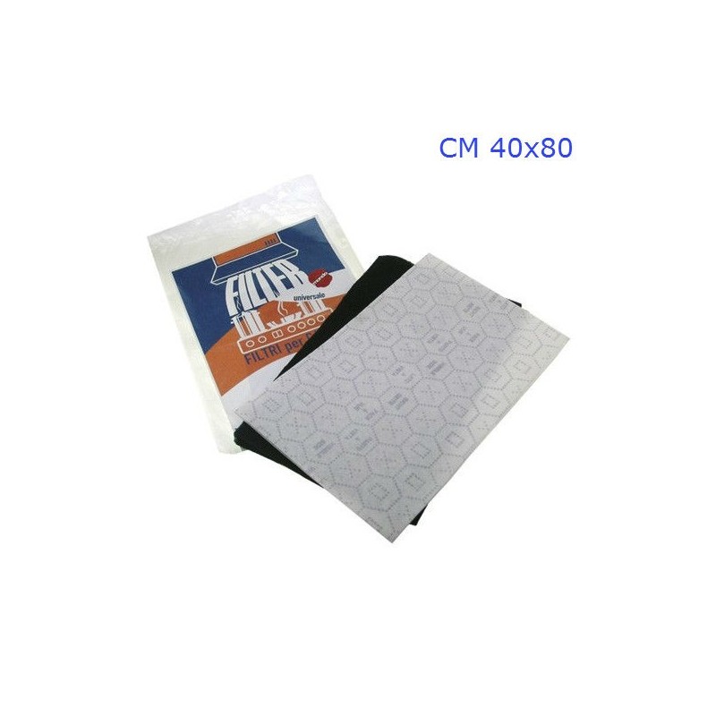 FILTRO CAPPA CM 40x80 DOPPIO BIANCO NERO