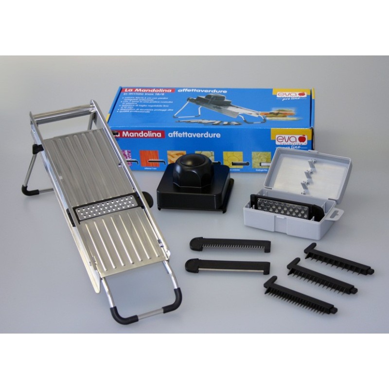 Mandolina Affettaverdure Inox con 7 Lame – Precisione e Versatilità | Ragstore.it
