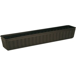 FIORIERA RETT. BALCONE CM 50x17x15 MARRONE