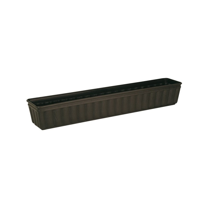 FIORIERA RETT. BALCONE CM 50x17x15 MARRONE
