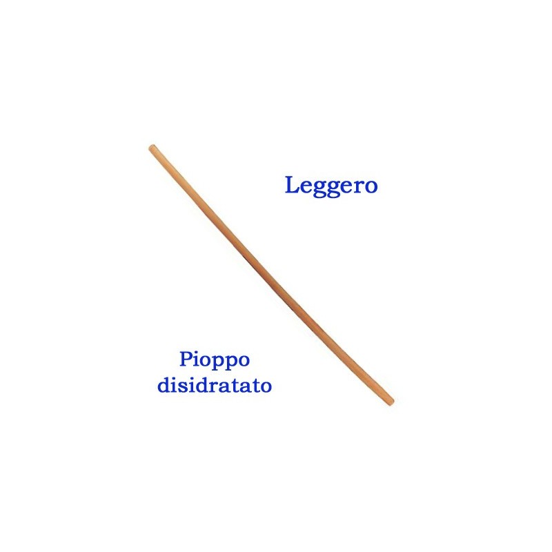 MANICO LEGNO CURVO LEGGERO PER BADILE