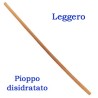 MANICO LEGNO CURVO LEGGERO PER BADILE