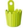 FIORIERA TONDA CON GANCIO LANDHAUS CM 15 VERDE CHIARO