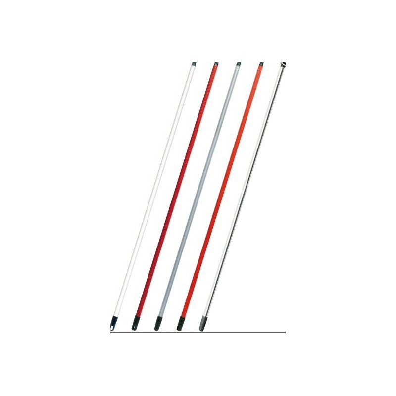 MANICO METALLO CM 130 RIGATO ROSSO-BLU