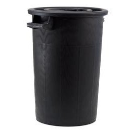 MASTELLO CON COPERCHIO Lt 100 NERO