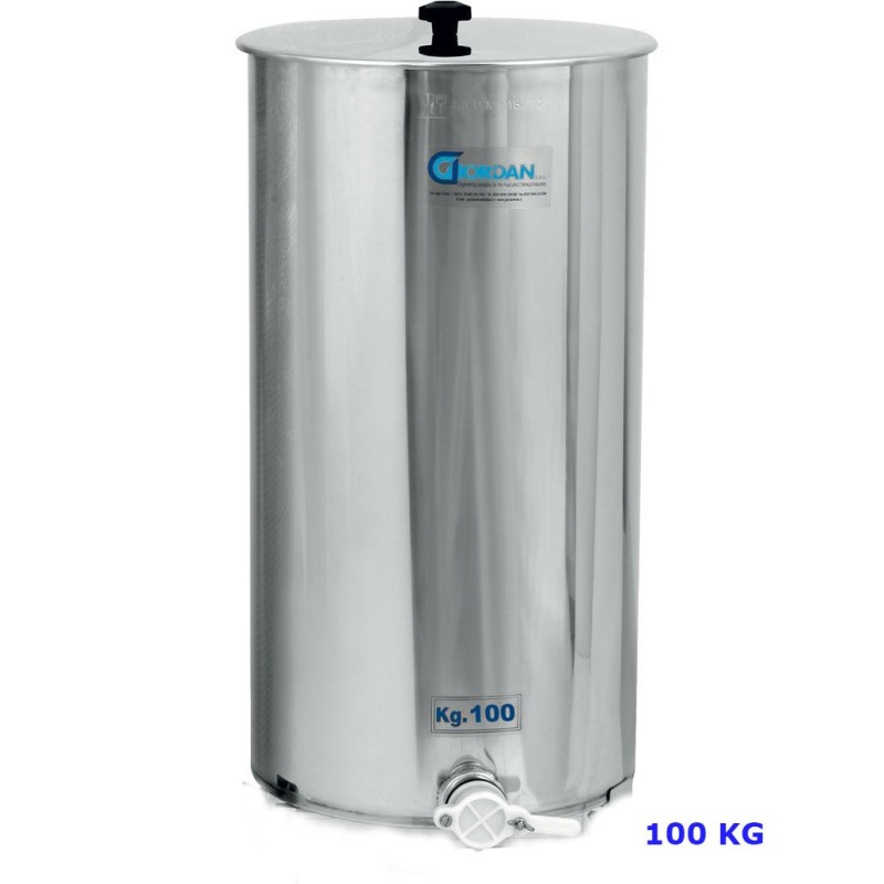 MATURATORE INOX KG 100 CON RUBINETTO PLASTICA
