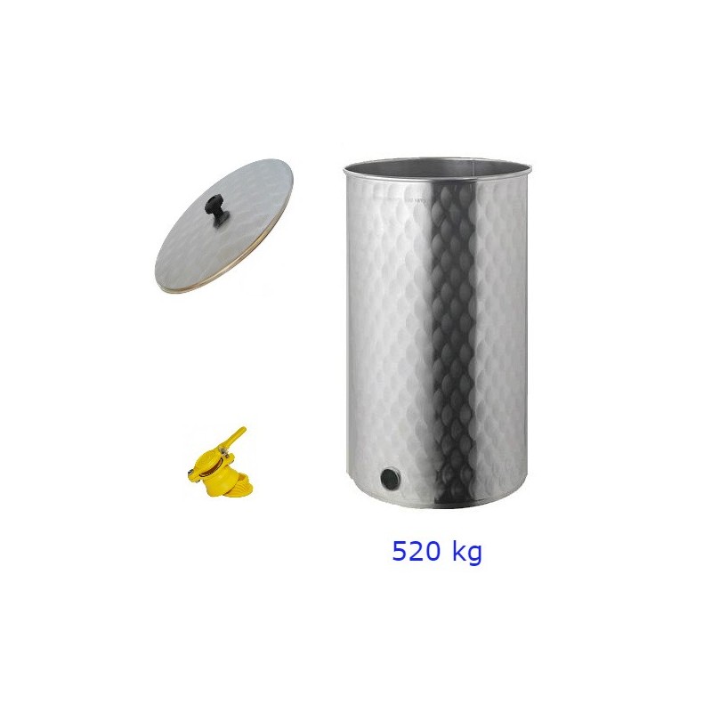 MATURATORE MIELE INOX 4F KG 520 CON RUBINETTO