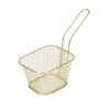 MINI CESTELLO CESTINO PER FRITTURA CM 10,5x8,5 ORO