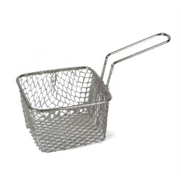 MINI CESTELLO CESTINO PER FRITTURA CM 10x9 CROMATO