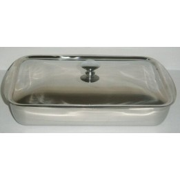 ROSTICCERA INOX RETT. C/COP CM 36