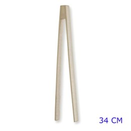 Molla prendicarne professionale in legno di faggio naturale lunghezza 34 cm con terminali zigrinati