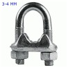 MORSETTO ZINCATO FERMA CAVO  3-4 MM
