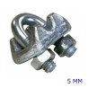 MORSETTO ZINCATO FERMA CAVO  5 MM