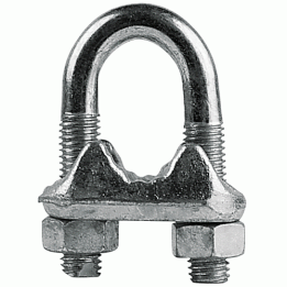 MORSETTO ZINCATO FERMA CAVO 10 MM