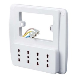 MULTIPRESA DA PARETE EMILIA SMART 4 PRESE BIPASSO 10-16A