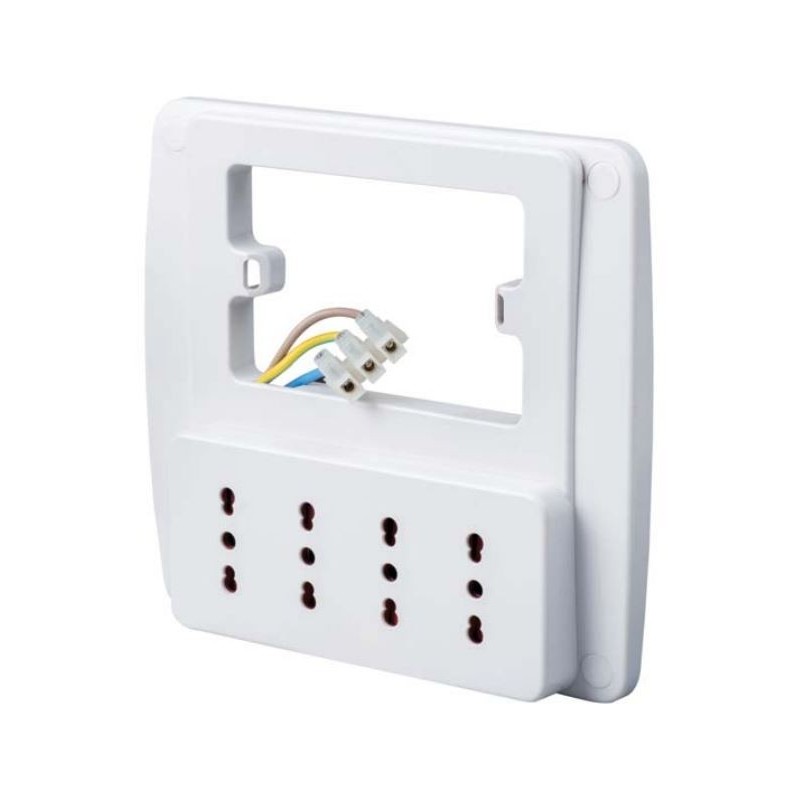 MULTIPRESA DA PARETE EMILIA SMART 4 PRESE BIPASSO 10-16A