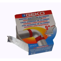 NASTRO ADESIVO IN ALLUMINIO GEKO Mt 9 MARRONE/NERO