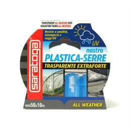 NASTRO PLASTICA PER SERRE 50 MM x10 Mt TRASPARENTE