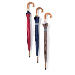 OMBRELLO NYLON AUTOMATICO 16 STECCHE CON BORDINO SOTTO LA PIOGGIA
