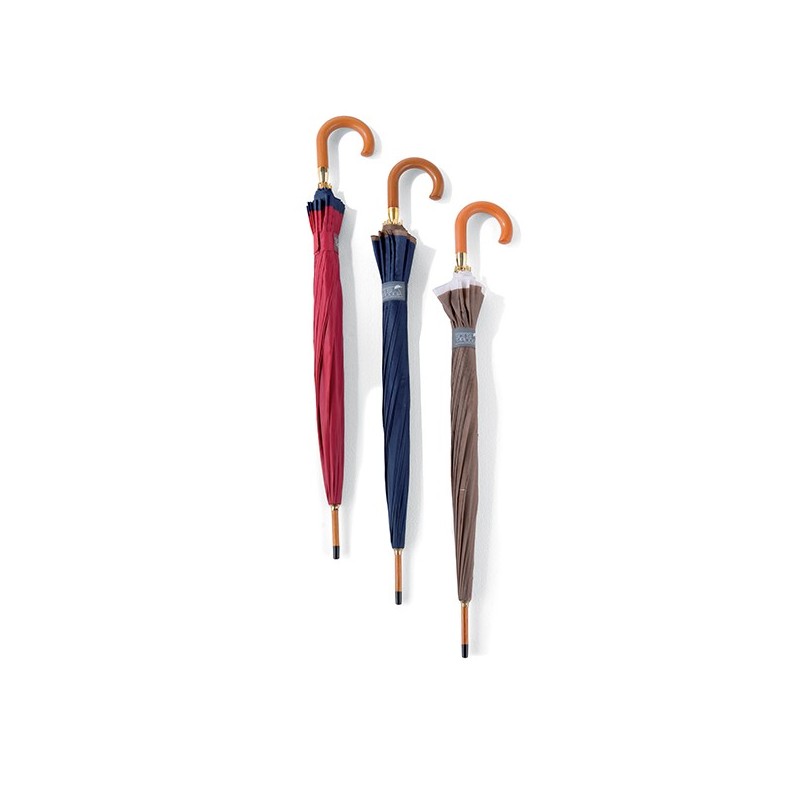 OMBRELLO NYLON AUTOMATICO 16 STECCHE CON BORDINO SOTTO LA PIOGGIA