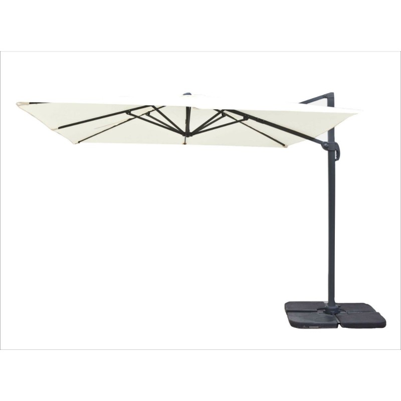 OMBRELLONE ALLUMINIO A BRACCIO ROMA MT 3x4 BEIGE