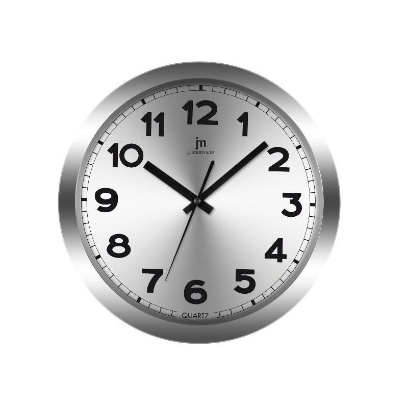 OROLOGIO DA PARETE ALLUMINIO CM 36 SILVER