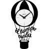 OROLOGIO DA PARETE IN METALLO CM 30 IL TEMPO VOLA - NERO