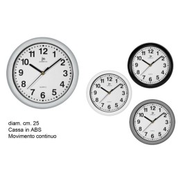 OROLOGIO DA PARETE PLASTICA CM 25 JUSTAMINUTE COLORATO