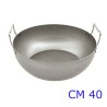 PADELLA PER FRIGGERE CM 40 FERRO CON 2 MANICI