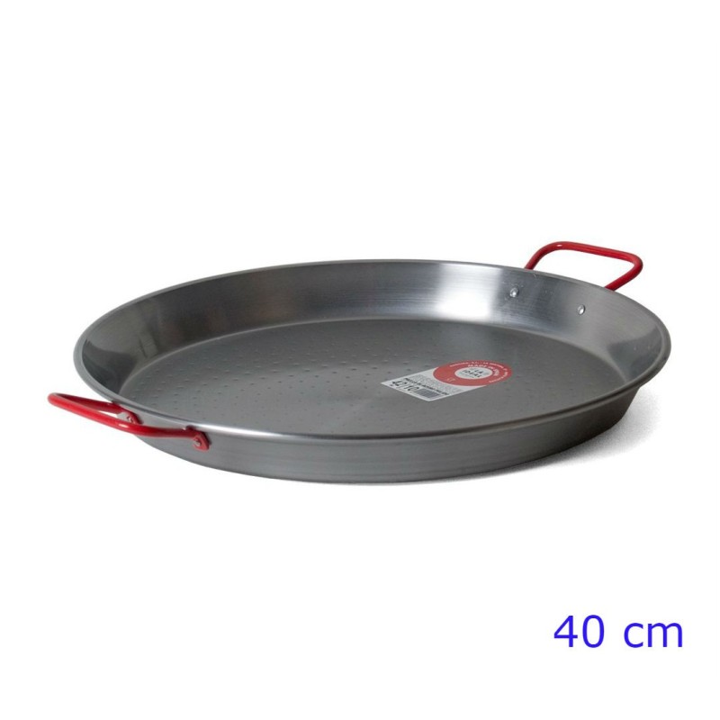PADELLA PER PAELLA IN FERRO SPAZZOLATO CM 40