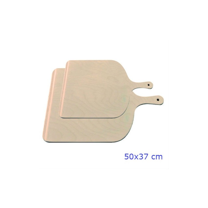 Pala pizza XL 50x37 cm in legno di betulla per fornetto e forno domestico