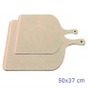 Pala pizza XL 50x37 cm in legno di betulla per fornetto e forno domestico