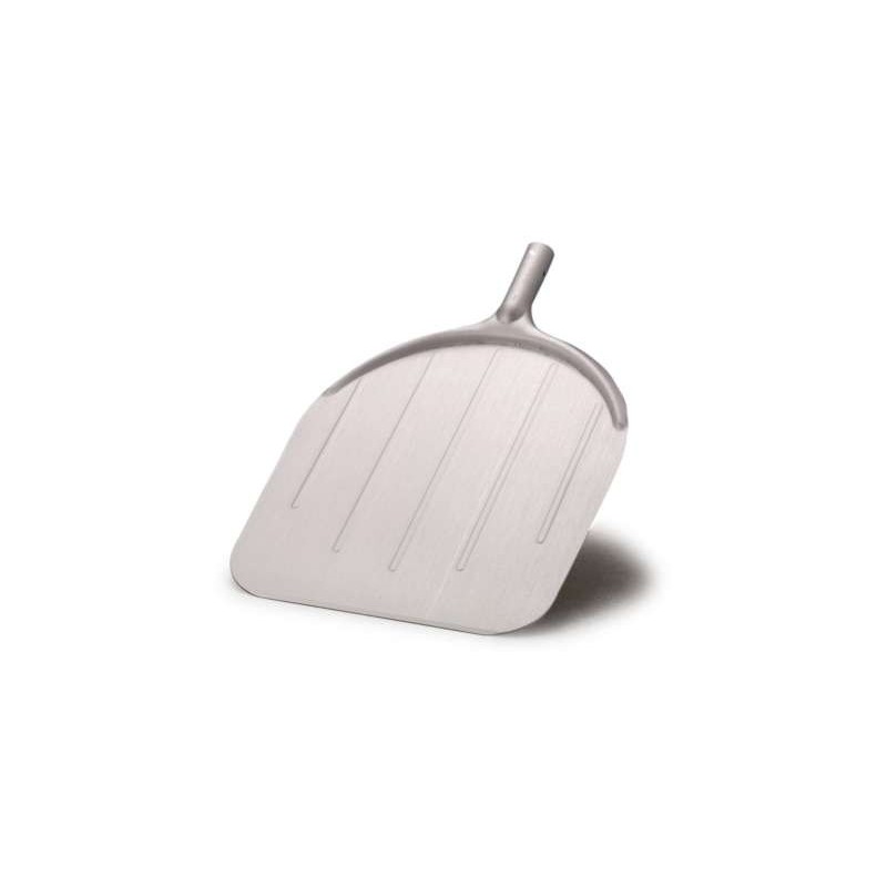 PALA PIZZA ALLUMINIO RETT C/MANICO OTTONE CM 32