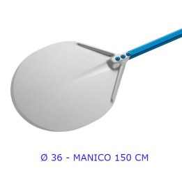 PALA PIZZA AMICA ALLUMINIO ROTONDA Ø 36 MANICO CM 150