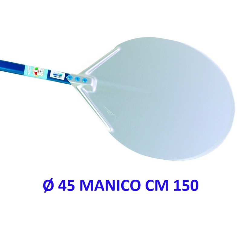 PALA PIZZA AMICA ALLUMINIO ROTONDA Ø 45 MANICO CM 150