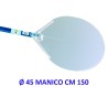PALA PIZZA AMICA ALLUMINIO ROTONDA Ø 45 MANICO CM 150
