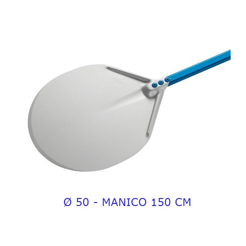 PALA PIZZA AMICA ALLUMINIO ROTONDA Ø 50 MANICO CM 150