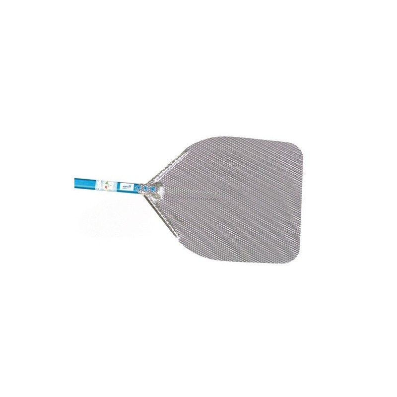PALA PIZZA AZZURRA INOX ALTO SCORRIMENTO CM 33x33 MANICO CM 120
