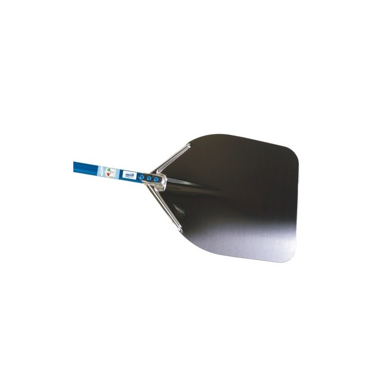 PALA PIZZA AZZURRA INOX CM 33x33 MANICO CM 120