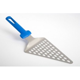 PALETTA PRENDI PIZZA A SPICCHIO INOX CM 14 FORATA